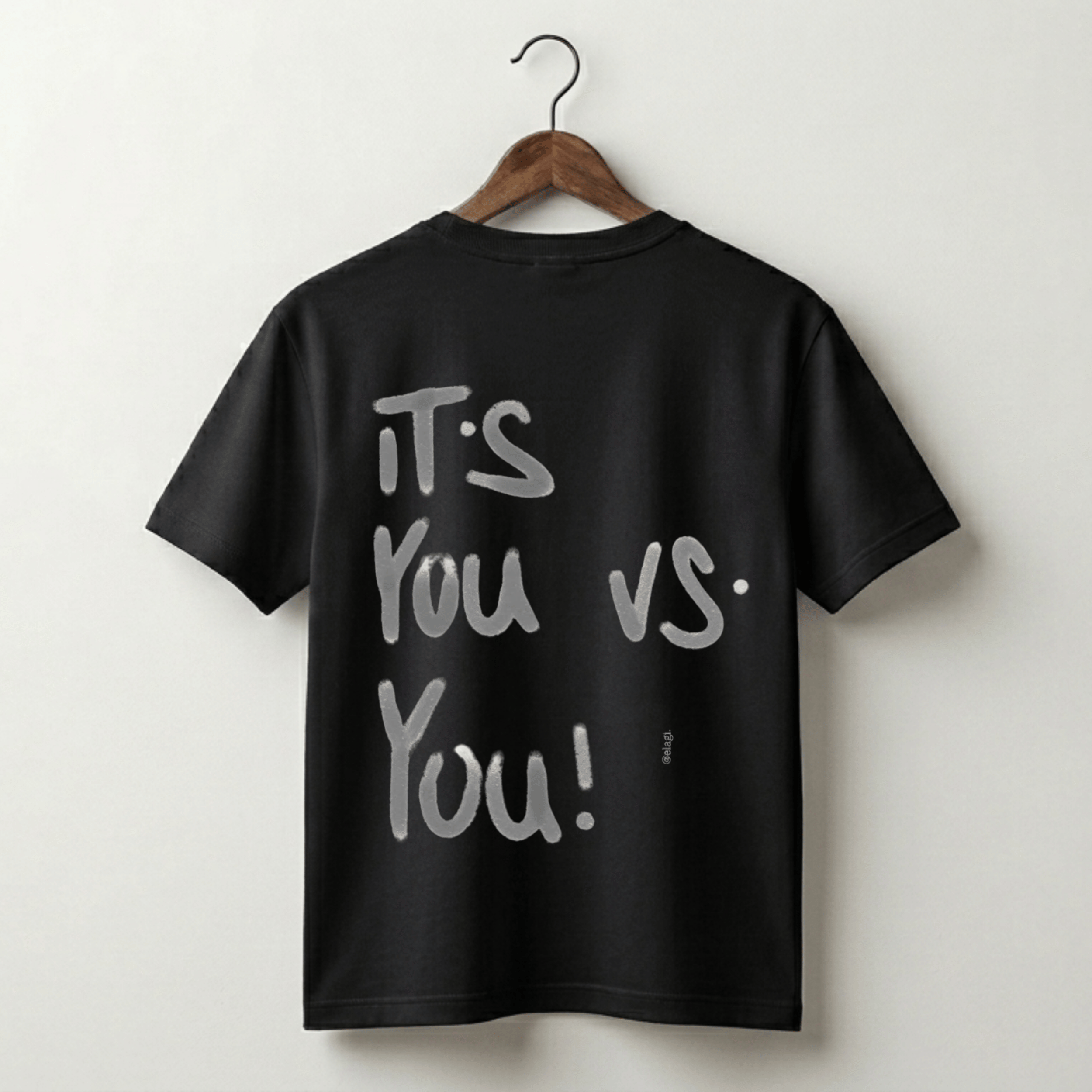 It's You vs. You Tee - Black