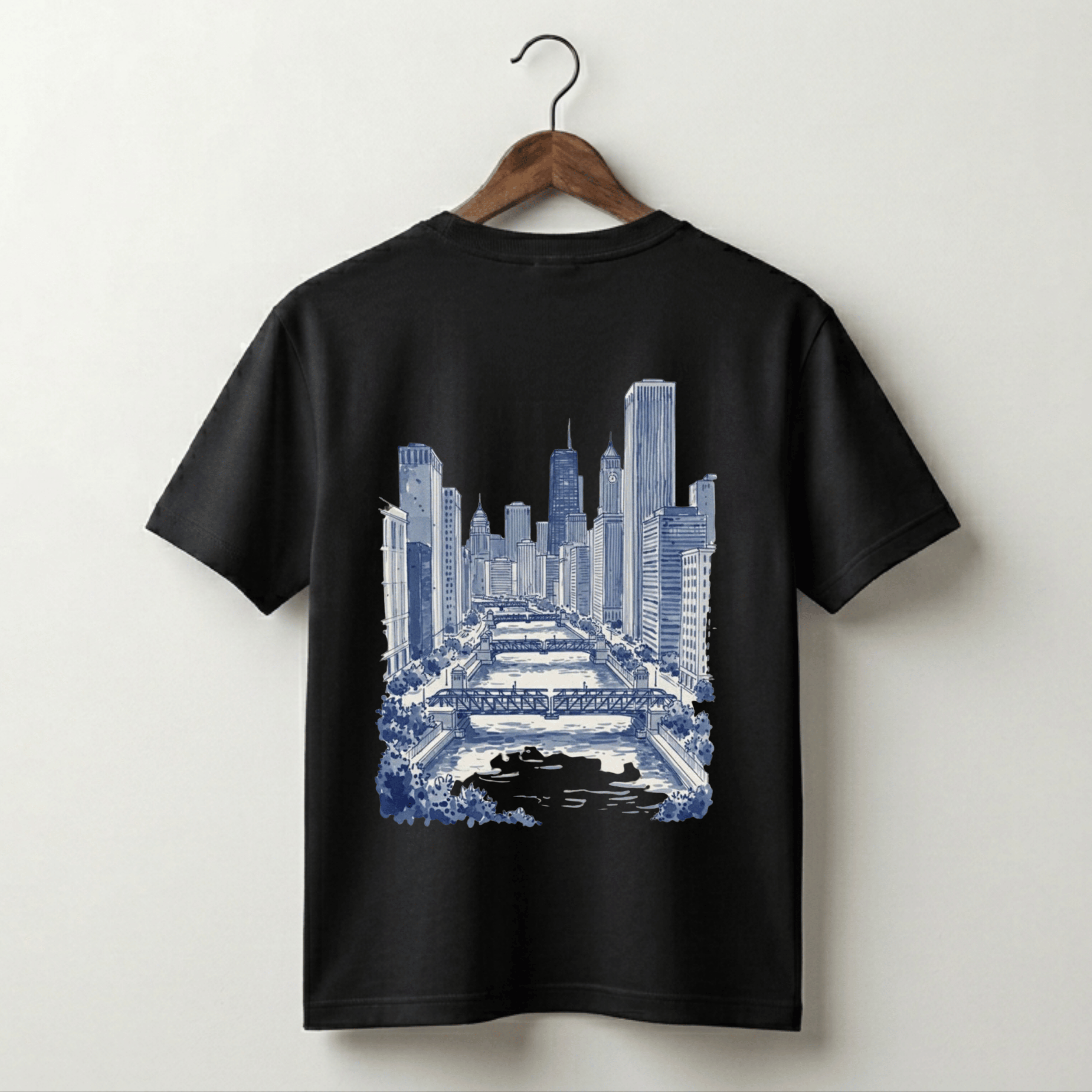 City River Graphic Tee - White