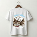 Alpine Chalet Graphic Tee - White