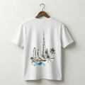 Burj Khalifa Graphic Tee - White